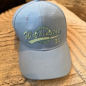 Washington DC Embroidered Light Blue Baseball Cap